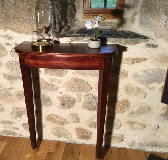 Mahogany console, first half of the 20th century
