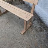 Bench with backrest