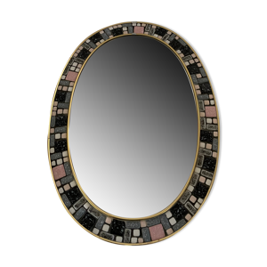 miroir vintage ovale