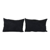 Set of 2 vintage kilim cushion covers 41x61 cm