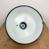 Industrial Green Enamel Pendant Lamp, 1960s