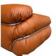 Sesann Leather Sofa by Gianfranco Frattini for Cassina, 1972