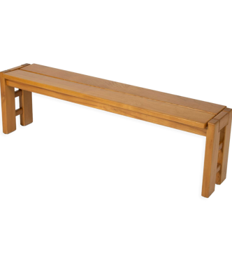 Banc en orme massif, 1960s