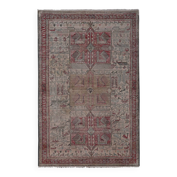 Vintage Turkish kilim, handwoven, 123x183 cm.