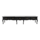 Buffet bas noir de style Louis XV du 20ème siècle.
