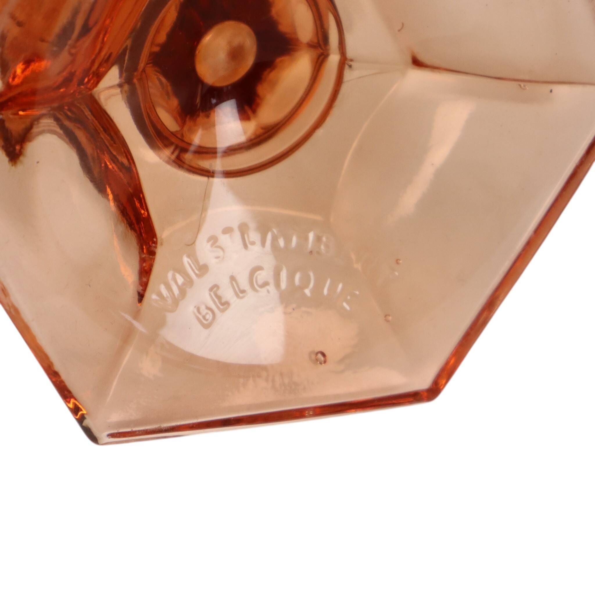 Pink Rosaline Art Deco Vase VSL Luxval Americain 23cm
