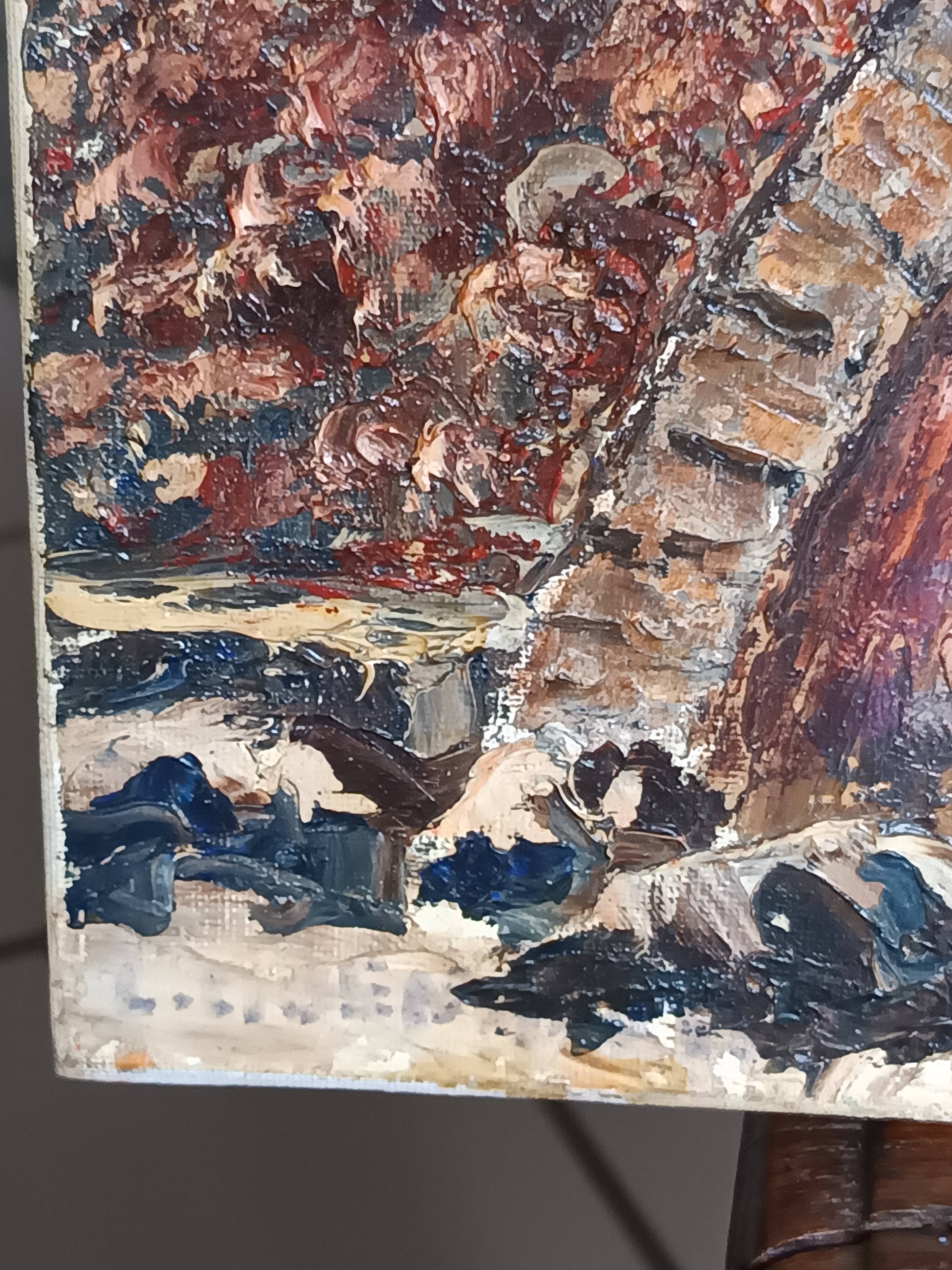 oil on canvas by the Provençal painter L C Benazeth