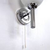Pair of chrome wall lights