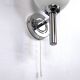 Pair of chrome wall lights