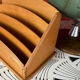Wooden mail rack