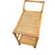 Vintage rolling dessert trolley in rattan and cane from the 60s/70s.