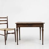 French rustic mid-century side table in wood ca. 1850