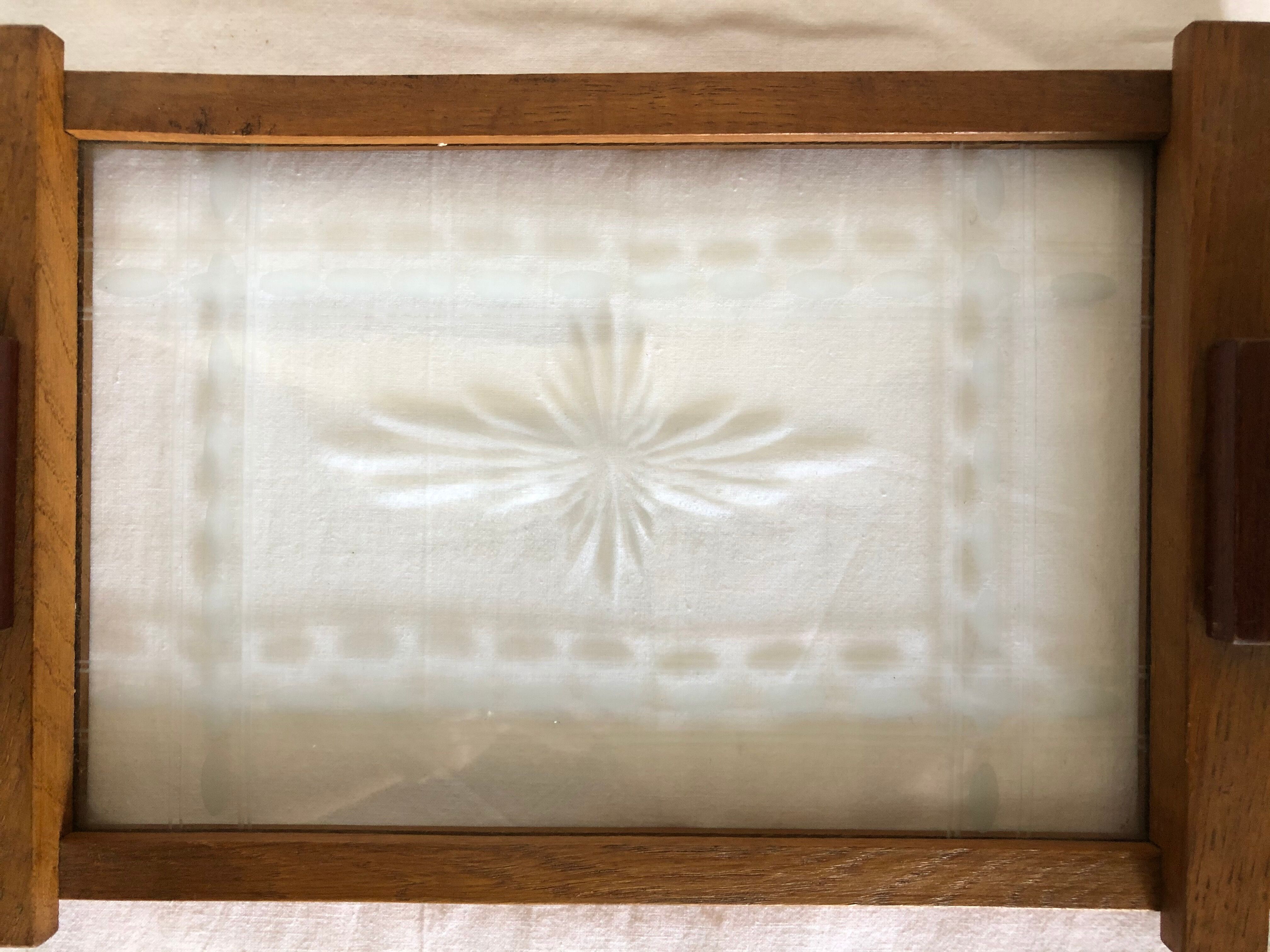 Vintage glass tray