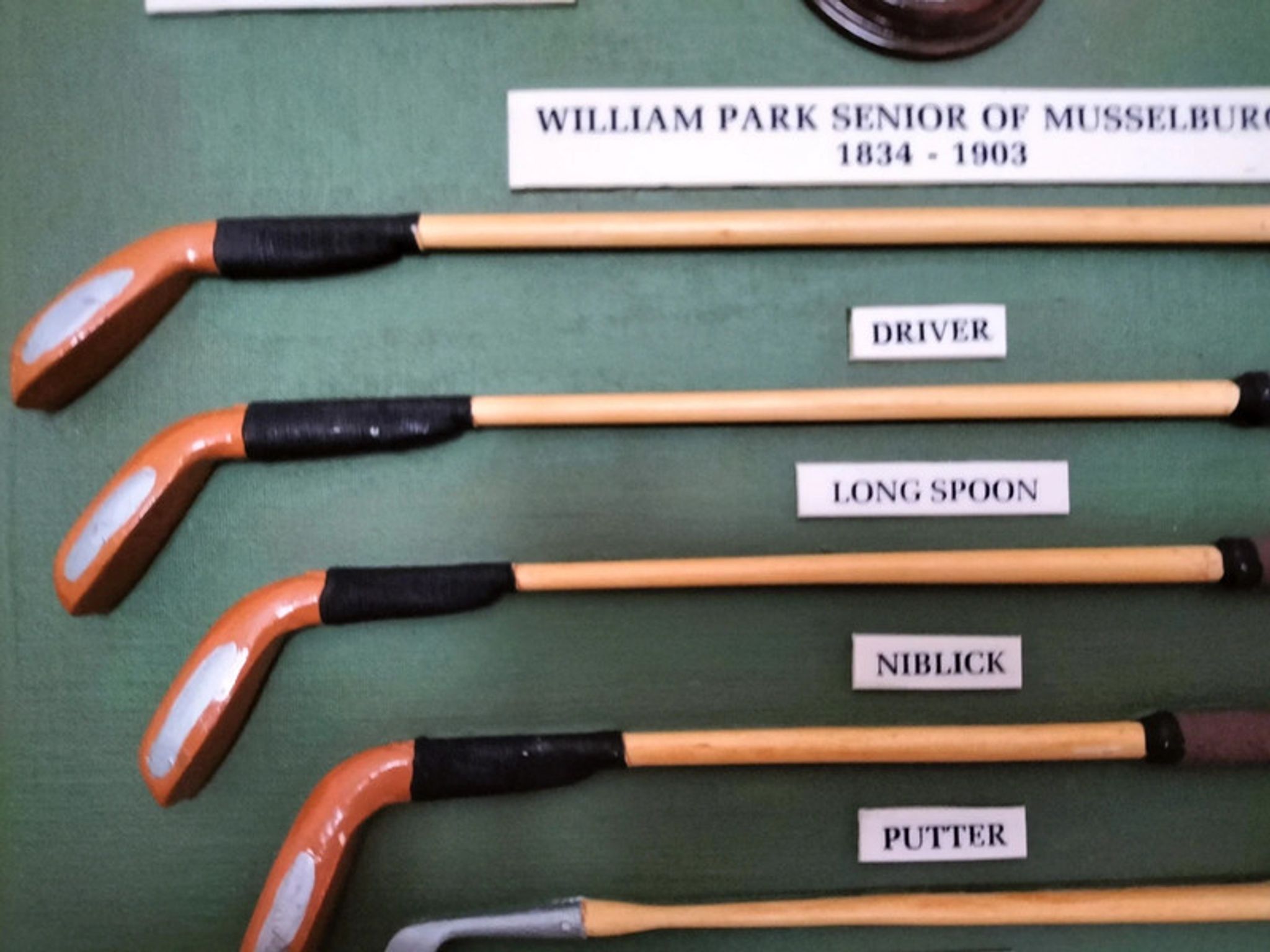 Vintage frame collection golf william park senior of musselburgh 1834- 1903