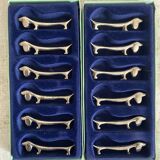 Vintage dachshund dog knife holder