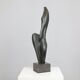 Bronze female figure sculpture by Francine Govers, Netherlands, 1990s