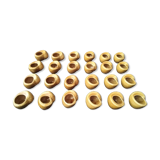 Set of 24 fire ceramic snail shells