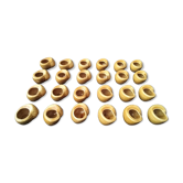 Set of 24 fire ceramic snail shells