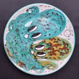 Ceramic art plate signed CORRAO