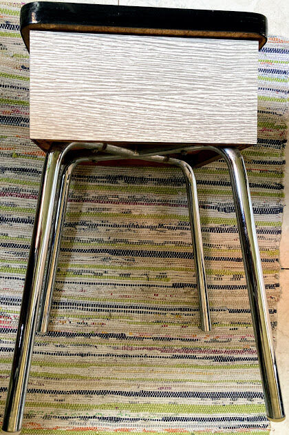 Vintage white formica chest