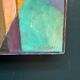 Oil on Swedish panel – 'Geometric Composition' by Stellan Widholm – Signed – vintage and framed – 35 × 32 × 5 cm