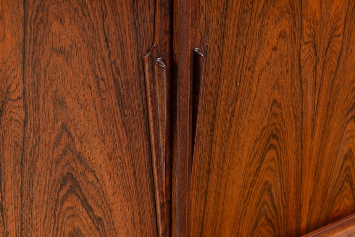 Gunni Omann highboard model 19 in rosewood Omann Jun Denmark 1960