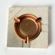 Brutalist ashtray by Fratelli Mannelli, travertine, Italy, circa 1970s
