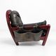 Italian Mid-Century Modern pair of ‘Rancero’ lounge chairs from Luciano Fri