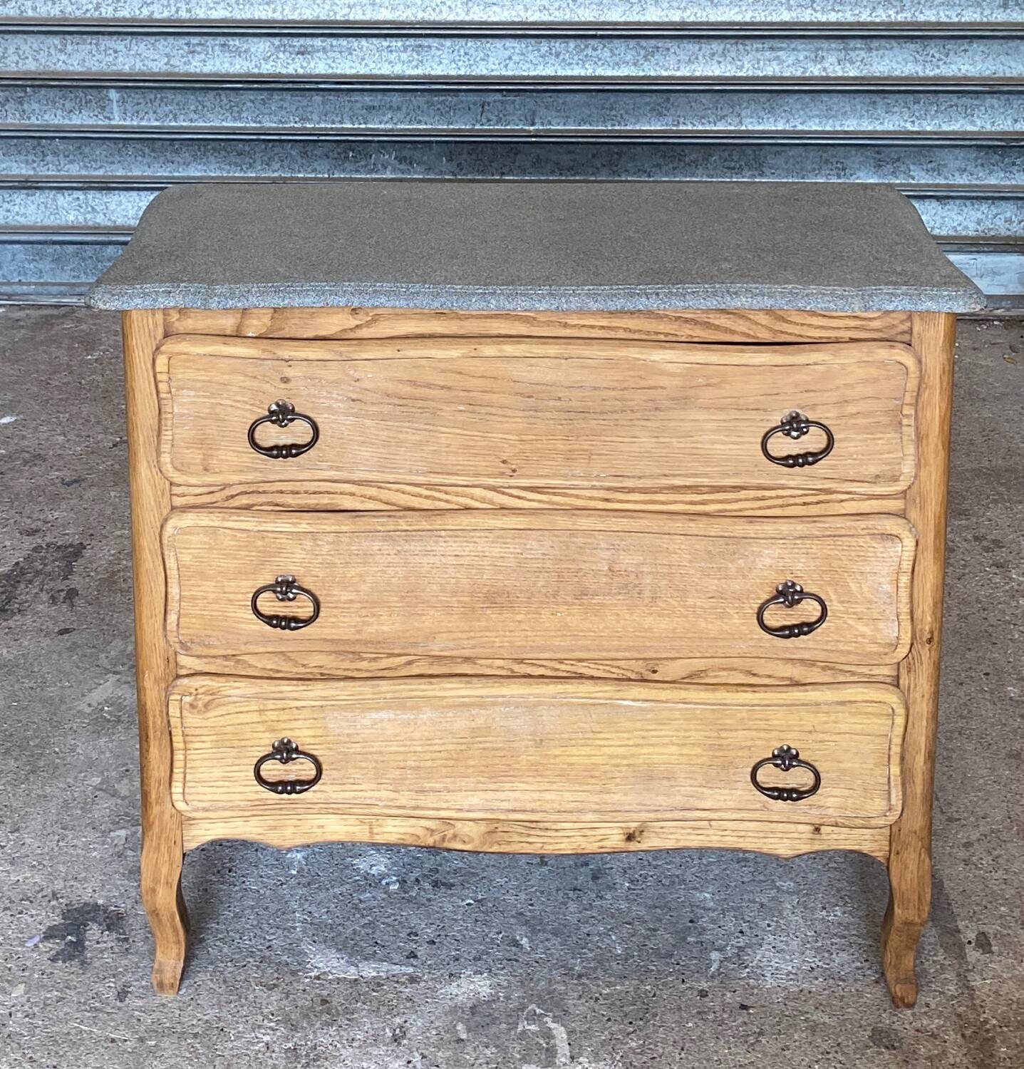 Granite effect chest of drawers
