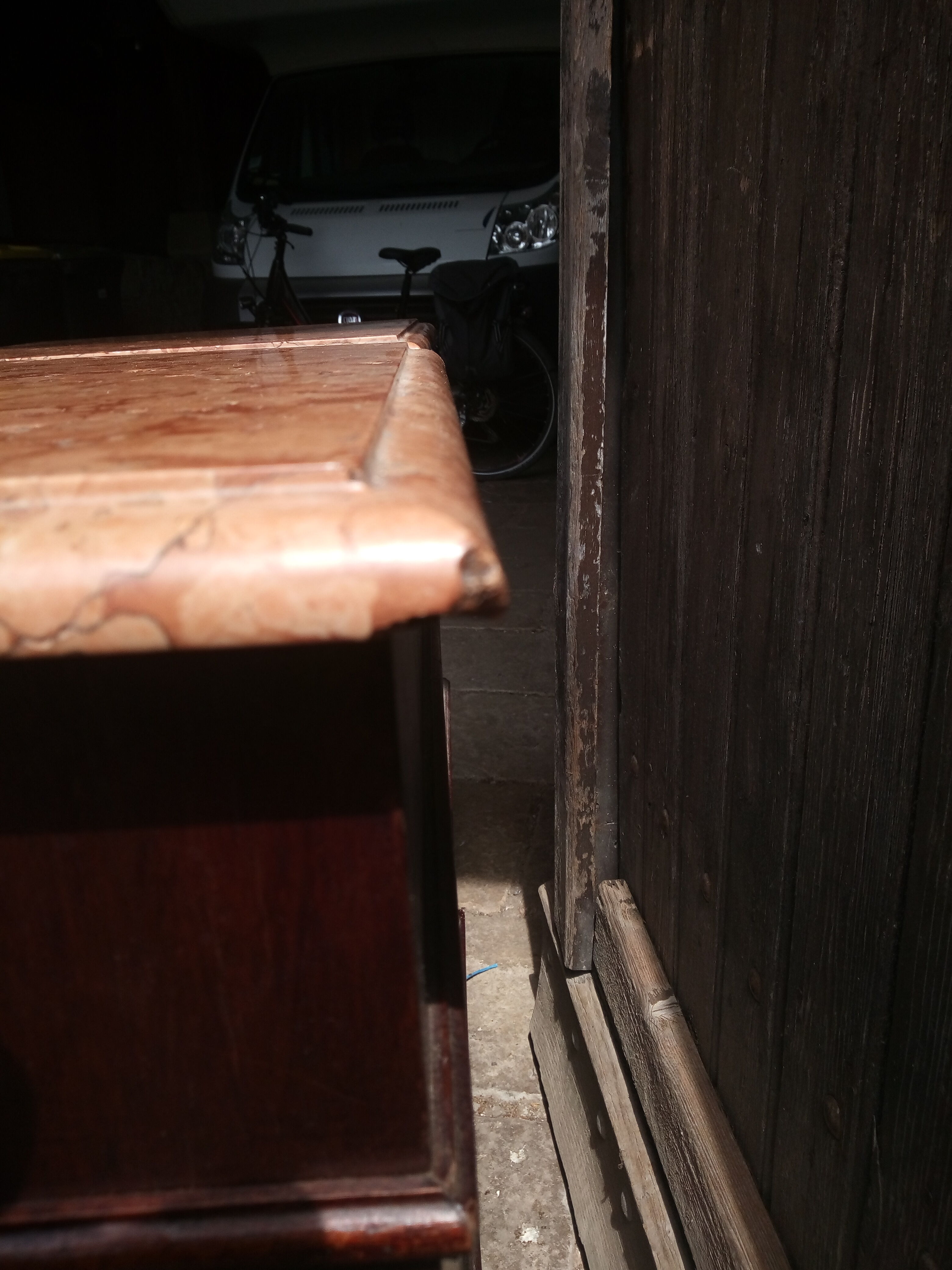 Pair of old bedsides