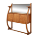 Art Deco buffet, planter or liquor cabinet in wood with mirror, France 1920