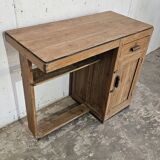 Old Art Deco teak desk