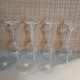 4 antique stemmed glasses