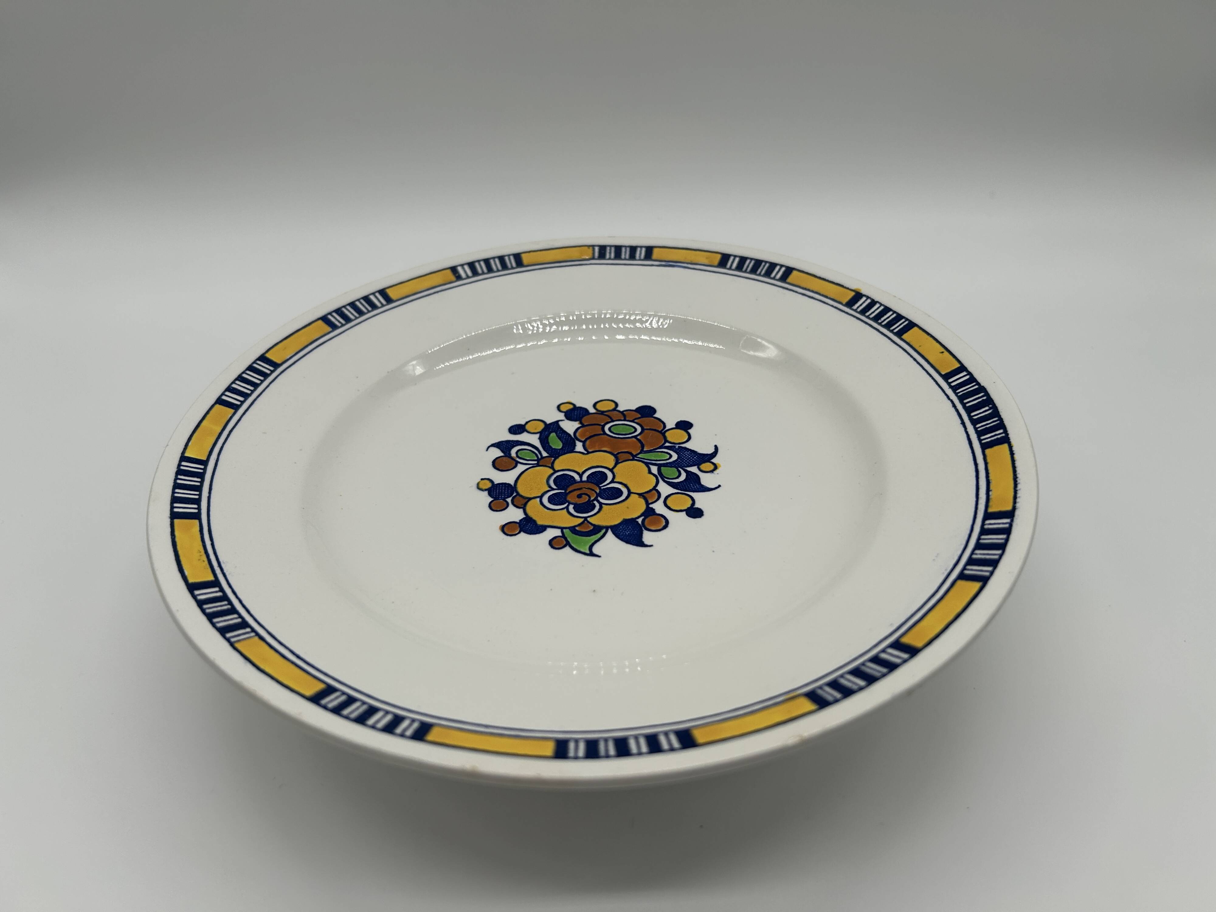 Plat à tarte art deco - boch freres - d1049