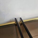 Smoked glass bedside table