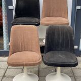 Set of 4 Tulip Base Space Age Chairs