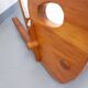 Brutalist rocking chair "sled" vintage