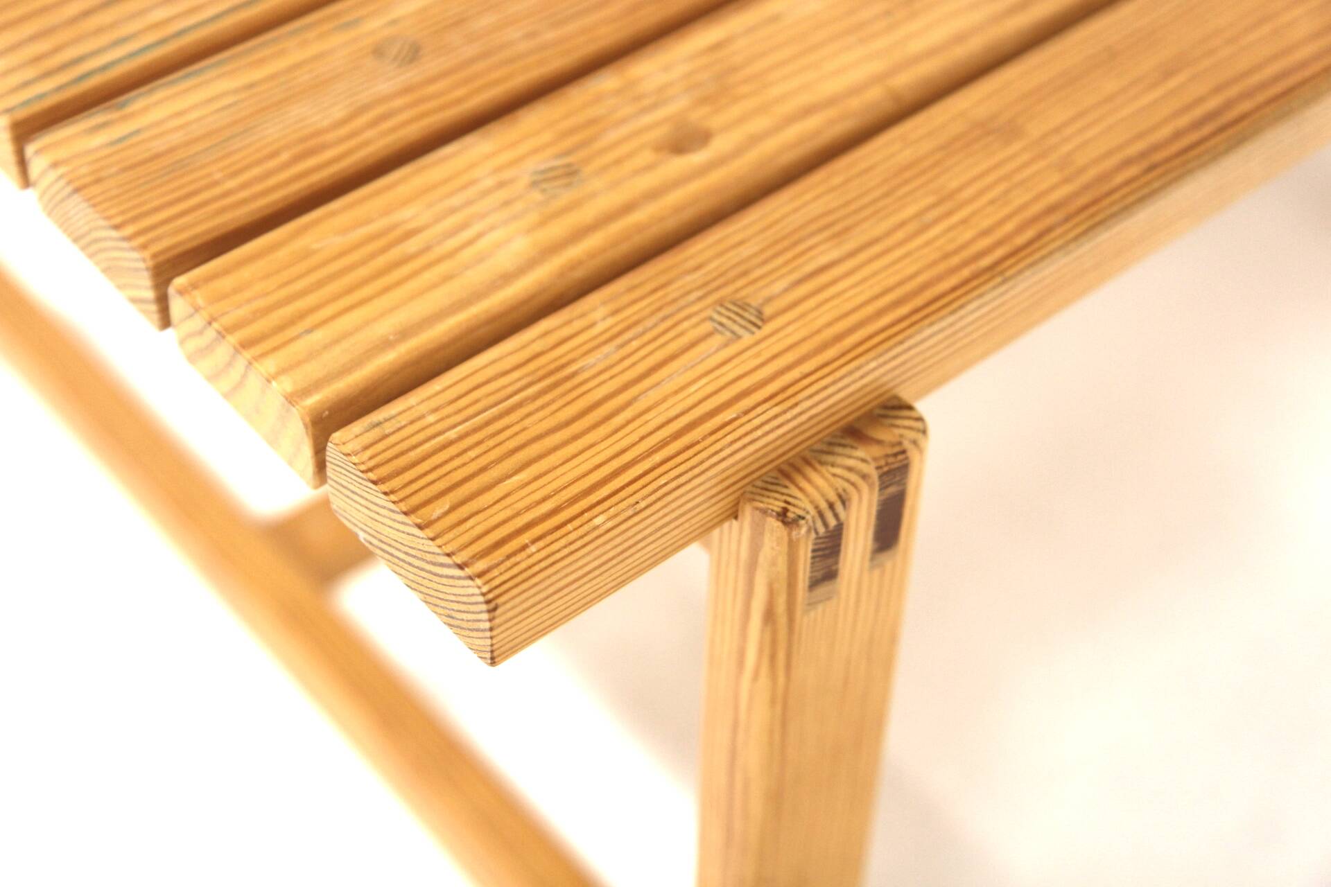Scandinavian pine bench, Sweden, 1970
