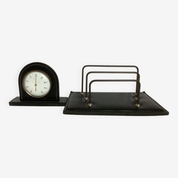 Mail holder and skai desk thermometer