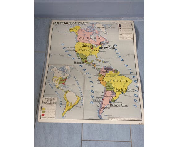 Ancient map political/physical America