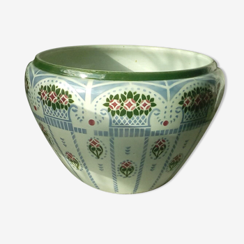 Art new signature faience pot cover