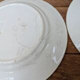 Set of 8 small fruit slip plates Orchies Moulin des Loups