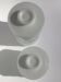 Set 2 hermetic jars white opal glass