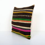 20" x 22" striped design turkish anatolian kilim square pillow cover decorative pillow home