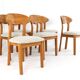 Lot de 6 chaises design danoises Juul Kristensen en teck