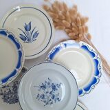 Vintage blue dinner plates