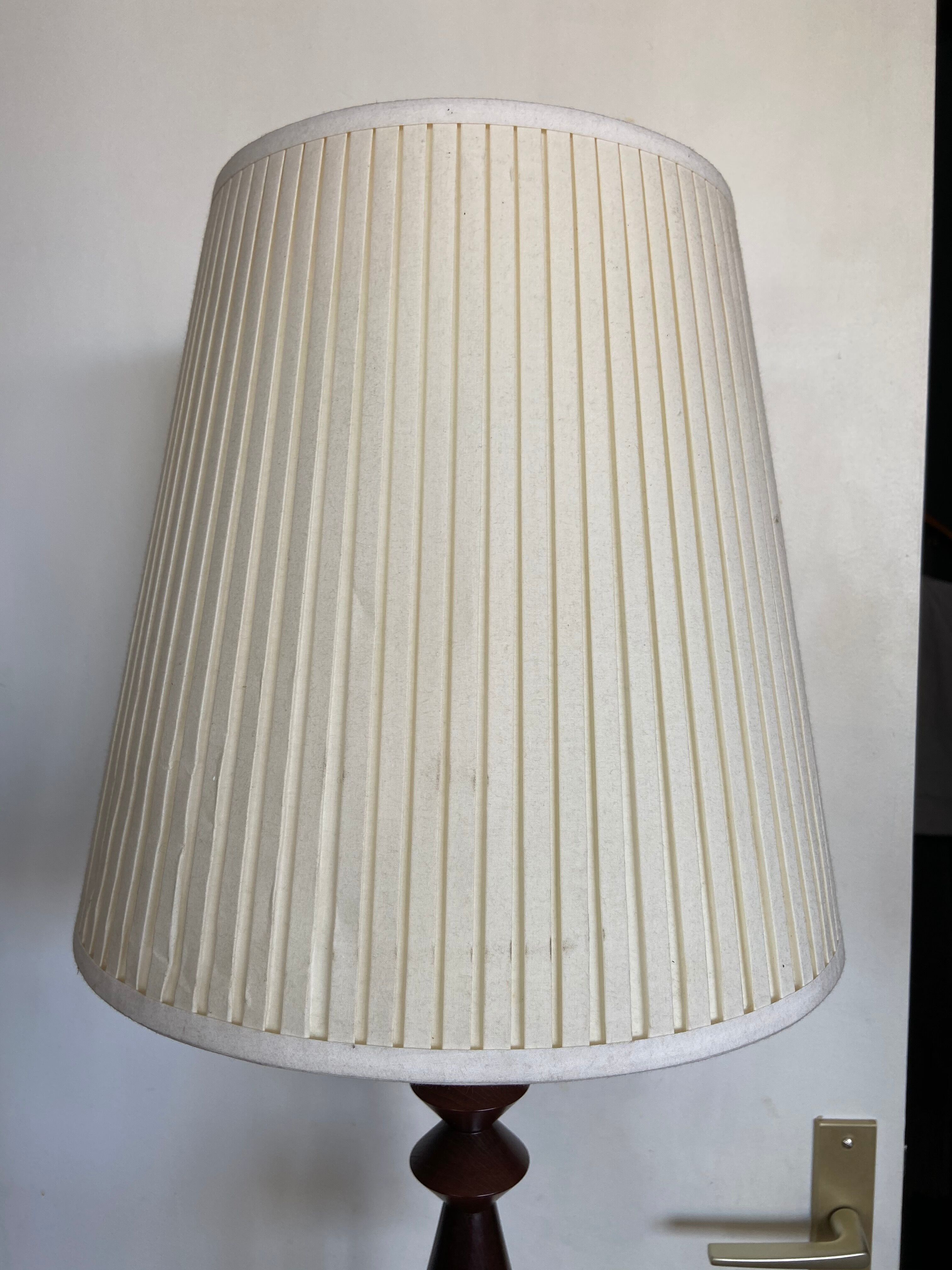 Wooden and metal lamppost