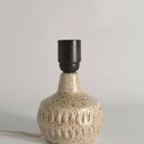 Mid-Century Modern Brown Speckled Stoneware Table Lamp by EGO, Sweden 1960s