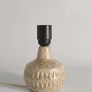 Mid-Century Modern Brown Speckled Stoneware Table Lamp by EGO, Sweden 1960s