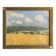 Tableau HSP "Landscape with Wheat and Poppies" post-impressionist 1900